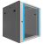 Extralink Armario Rack de 19″ 12U – Armario de Red de 600mm, para Montaje en Pared o Suelo, hasta 60 kg, Puerta de Cristal Templado, Apertura de 180° Gris – para Red doméstica y Equipos informáticos