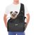 Nasjac Bolsos para Mascotas, Manos Libres Papoose Small Animal Puppy Travel Bag Tote Correa Acolchada Ajustable Malla Transpirable Soporte Inferior Duro Cinturón de Apertura con cordón Lavable