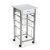 Versa Leicester Carro de Cocina con Ruedas, cajones y botellero, Verdulero con despensa y organizadores, Almacenaje de Cocina, Medidas (Al x L x An) 82 x 40 x 40 cm, Madera y Metal, Color Blanco