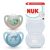 NUK First Choice Chupete para bebé | 18-36 meses | Chupetes ortodónticos | Calma al 99% de los bebés** | Tortuga/Ballena | 2 unidades