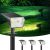 Linkind 2 en 1 Luz Solar con Sensor de Movimiento,3000K & 6500K,60-LEDs Lampara Solar Exterior Para Jardín con indicador de carga, Impermeable IP67,3 Piezas