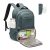 Mochila de Almuerzo Portatil, Mochilas Ordenador Portatil 16 Pulgadas, Mochilas Térmica con Compartimento para Almuerzo, para Escuela, Oficina, Picnic y Viaje (Verde Oscuro)