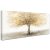 Marco de Madera Grandes Cuadros Decoracion Salon Modernos Lienzo Decorativos Abstracto Otoño Amarillo Árbol Pintura Imagen Foto Cuadros Decorativos Salon Comedor Dormitorio Decoracion Pared 50x120cm