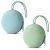 Aolso Caja de Chupetes de Silicone – 2 PCS Estuche Verde/Azul