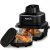 OFERTA: ADIVO Freidora de Aire Vidrio 4L/1.5L,1500W,Tazón de Vidrio Visual,Doble Capacidad,4 Modos, Sin Aceite ni Recubrimiento,Apta para Lavavajillas,Portátil para Camping/Oficina,Cocina Sana y Rápida al mejor precio