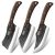 HOSHANHO Juego de Cuchillo de Carnicero, Juego de 3 Cuchillo de Chef de Acero de Alto Carbono, Cuchillo de Hueso, Cuchillo de Carne y Cuchillo Vikingo Para el Hogar la Cocina el Camping y la BBQ