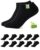 ¡GRAN PRECIO! Effeet 10 Pares Calcetines Tobilleros Hombre Mujer De Bambú – Calcetines Cortos Hombre Verano, Absorción Humedad, Ultra Suaves, Transpirables, Anti-Sudor, Negro, 43-46