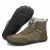 Mishansha Barefoot Botas Invierno Hombre Mujer Zapatos de Invierno Cálidas Cómodas Botas de Nieve Antideslizantes Flexibles Botines Descalzos con Forrados Caliente, Marrón Café 39EU