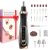 XunmotorYao Torno para Uñas Profesional 20000 RPM Lima 15 in 1 Eléctricas Uñas Torno sin Cable con Velocidad Ajustable con Pantalla LCD Kit de Manicura y Pedicur para Hogar Salón DIY,Negro