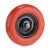Relaxdays Rueda Carretilla 4.80 4.00-8, Rueda Goma Maciza con Llanta Acero y Eje, 120 kg, Rueda Repuesto, Rojo y Negro