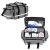 Damero Bolsa de Suministros médicos, Bolsa de Primeros Auxilios con divisores Desmontables y Hebillas Superiores, Ideal para traumatismos, Salud en el hogar, Enfermeras,Gris
