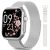 Sanorum Reloj Inteligente Mujer con 1000mAh Batería, Autonomía 100 Días 5 ATM Smartwatch Mujer con Función Femenina/Sueño/Pulsometro/Calorías/Podómetro 120+Modos Deportivos Android iOS Regalo, Plata