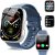 DESCUENTO: Reloj Inteligente Mujer Hombre, 1.95″ HD Smartwatch con Llamadas , Smart Watch con Pulsómetro/Monitor de Sueño/Podómetro, 110+ Modos Deportivos, IP68 Pulsera Actividad para Android iOS, Azul con descuento