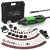 Ginour Mini Amoladora 200W Multiherramienta Eléctrica Herramienta Rotativa Multifuncional 135 Accesorios 6 Velocidad Variable 8000-35000 RPM