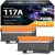 117A Cartuchos de Toner Compatible para W2070A Toner HP Color Laser MFP 178nw 179fnw 150nw 150a 179fwg 178nwg (2 Negro)