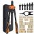 Proster Remachadora de Tuercas Profesional con 150 pcs Tuercas Remachadora Manual 60HRC 36cm Manija con Remaches M3-M10 para Garaje Tallar Construcción Bricolaje Industria de Acero Inoxidable-Naranja