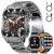 BENYAR SMART Reloj Inteligente Hombre con Llamadas Bluetooth, 2.0″ HD Militar Smartwatch con 1000 Batería, LED Linterna, Pulsómetro, Sueño,100+Modos Deporte, IP68 para Android iOS, Negro