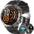 Karchilor Reloj Inteligente Hombre con Llamadas, 1000mAH Smartwatch con LED Linterna/5ATM Impermeable/100+ Modos Deportivos/SpO2/Pulsómetro/Sueño, Pulsera Actividad Android iOS