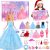 Tutukyle Calendario de Adviento 2025 para Nñas, 24 Días de Sorpresas Calendario de Adviento con Muñeca para Niños, Cuenta Atrás para Navidad Muñeca de Moda DIY con Conjuntos y Accesorios