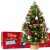 Disney Nightmare Before Christmas Árbol de Navidad con Luces LED Incorporadas 50 cm, Arbol Artificial Pequeño con Adornos, Navidad Decoración Mesa (Multi TNBC)