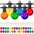 ZOTOYI Bombillas LED Accesorio G40 para Guirnaldas Esféricas Exteriores – 30 Unidades IP65 Antirotura en Plástico para Decoración de Balcón/Bistro/Jardín, 6 Colores