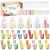 24 SETS Juego de regalo de crema de manos para mujer, 120 piezas Regalos de Navidad con crema de manos, bálsamo labial, mini limas de uñas, bolsas de organza y tarjeta de agradecimiento, pequeño