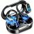 Auriculares Bluetooth, auriculares inalámbricos Bluetooth 5.4 deportes graves profundos, 50 horas de tiempo de reproducción en el oído auriculares con 4 micrófono ENC con cancelación de ruido ENC, IP7