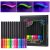 Beauty Searcher Set de Delineador de Ojos Líquido, 12 Colores UV Glow Mate Eyeliner, Resistente al Agua Maquillaje fluorescente de larga duración a prueba de manchas para el cuerpo