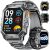 LIGE Militar Reloj Inteligente Hombre con Llamadas Bluetooth, Brújula, Altímetro, 2,13″ AMOLED, 1000 mAh Batería, 100+ Modos Deportivos, Impermeable 10 ATM, Compatible con Android iOS, Negro-Oscuro