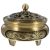 TOPBATHY Quemador De Incienso Vintage De Aleación con Diseño Retro Portainciensos Ligero para Decoración del Hogar Oficina Yoga Y Aromaterapia Adorno Creativo con Tapa
