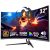 Gawfolk Monitor Ordenador Curvo 32 1500R, Pantalla Gaming 160Hz, 1ms, AdaptiveSync, 128% sRGB, Altavoces Integrados, HDMI 2.1, DisplayPort, Compatible con Montaje en Pared -Negro