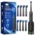 DESCUENTO: Cepillo de Dientes Eléctrico de Rotación para Adultos – Cepillo Eléctrico 3 Intensidades, 5 Modos, 8 Cabezales, IPX7 Impermeable, Cepillo Dientes Electrico Viaje Recargable, Negro Profundo con oferta