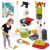 Dreamon Aspiradora Juguete con Función de Succión, 14 Piezas Set Limpieza Juguete, Aspiradora Juguete15×56cm, Juguete de Limpieza para Niñas Niños a Partir de 3 Años
