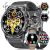 LIGE Reloj Inteligente Hombre Militar(Tres Correas),1.43» HD AMOLED Smartwatch Hombre con Llamadas Bluetooth, Impermeable IP68,Pulsera Actividad 120+ Modos Deportivos,Sueño, Android iOS,Negro