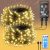 Guijiyi Luces Navidad Exterior Interior, 20M 200 LED Luce de Navidad con Pilas Recargable 8 Modos IP44 Impermeable Fairy Lights Guirnalda de Luces Decoración Para Interior Boda Fiesta Jardín Patio