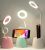 Lámpara LED de Escritorio Recargable con Cuello Flexible, 3 Modos de Luz y Brillo Regulable, Soporte para Móvil y Portalápices, Ideal para Estudio y Oficina, Adaptador Incluido rebajado hoy