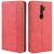 HualuBro Funda para OPPO A9 2020, Carcasa de Protectora Cuero PU Billetera Cartera Plegable Funda [Ranuras de Tarjeta] Flip Cover para OPPO A9 2020, A11, A11X, A5 2020 Case (Rojo)