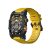 JDB TECH Reloj Inteligente Hombre, 2.01″ HD Smartwatch con Llamadas Bluetooth, Linterna LED, Modos Deportivos, SpO2,Monitor de frecuencia cardíaca, Compatible con Android & iPhone (Amarillo)