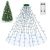 Kedoxi Luces Arbol Navidad Interior Exterior Blancas, Xmas Luces Navidad Arbol con Temporizador 16 Cuerdas 400 LEDs, String Lights 8 Modo para Bodas, Reuniones, Festivales Decoración Abeto Navidad