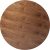 Kare Design Tablero redondo, para 3-4 personas, estilo vintage, madera de nogal, D120cm, óptimo para cocina, comedor, salón, oficina, solución elegante, ahorra espacio