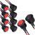 RUNCCI-YUN 10pcs Interruptor Basculante Redondo, Interruptores de botón Interruptor 12V,Interruptor de palanca Coche,SPST 2 pins On/Off 6A/250V 10A/125V AC para Automóviles, Barcos, Negro Rojo
