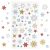 Kesote 240 Pzs Pegatinas de Navidad Pegatinas Autoadhesivas de Estrellas y Copos de Nieve Decorativas para Álbumes de Recortes, Tarjetas de Felicitación, Sobres de Regalo, Bolsas de Regalos