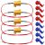 YIXISI 4 Piezas 25W 6Ohm Resistencias de Carga LED para Luces de Señal de Giro, Matrícula, DRL – Con 8 Quick Wire Clip, Condensador Decodificador Cable para Coche, Moto