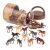 Terra by Battat – Tubo de Caballos Salvajes, Juego de 60 Piezas Con 10 Miniaturas Realistas, Figuras de Pie, 3 Años+
