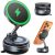 Beeasy Cargador Inalambrico Coche para Magsafe 15W, Magnetico Soporte Móvil Coche con Ventosa de Vacío, 360° Rotación Salpicadero Soporte Telefono para iPhone 17/16/15/14/13/12 Pro MAX, Negro