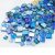 1.1 Libra Piedras de Mosaico para Manualidades,Piedras Muggle para Bricolaje Creativo,Mini Vidrieras Piedras Decorativas para Exterior,Azul